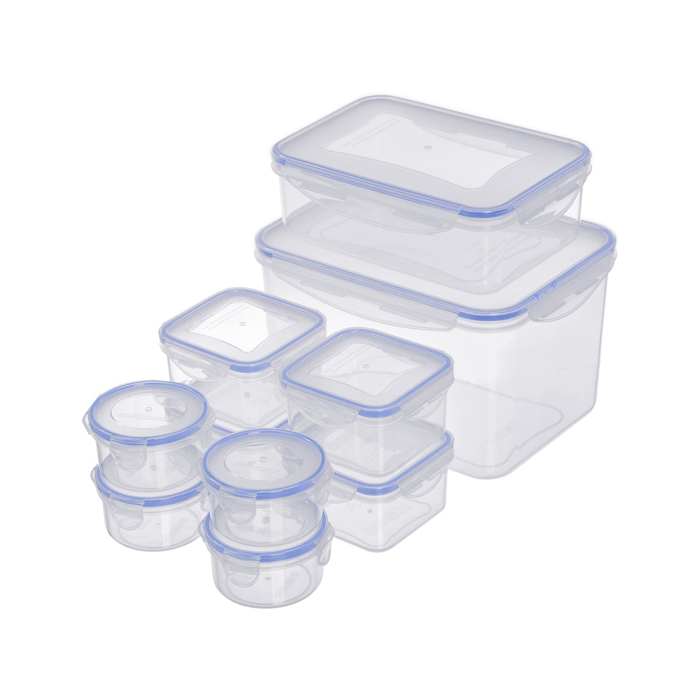 TOO KT-143 Műanyag ételtároló készlet (10 db / csomag) (KT-143)-0