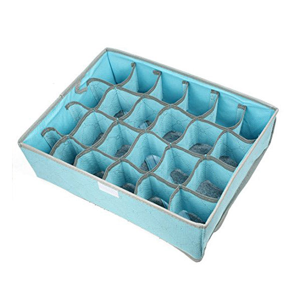 Underwear storage box with 24 compartments-4