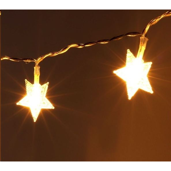 IRIS Csillag alakú fix fényű/3m/meleg fehér/20db LED-es/3xAA elemes fénydekoráció (152-02) (152-02)-0