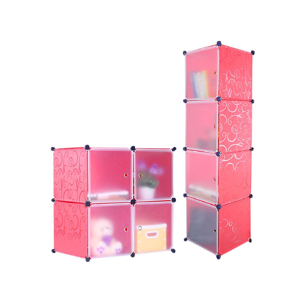 Plastic cabinet with batteries - pink-2