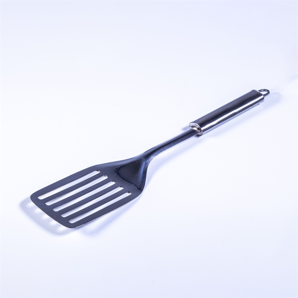 TOO KT-466 Fém konyhai spatula résekkel 33 cm - Fekete (KT-466)-0