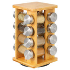 Bamboo spice rack, 16 pcs-0