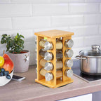 Bamboo spice rack, 16 pcs-1