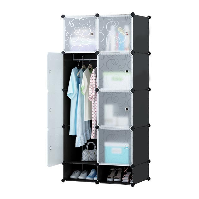 Plastic battery cabinet-black-0