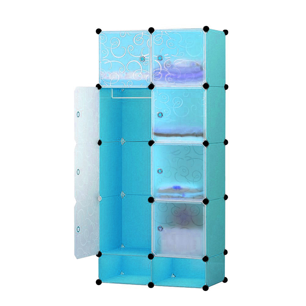 Plastic battery cabinet-blue-0