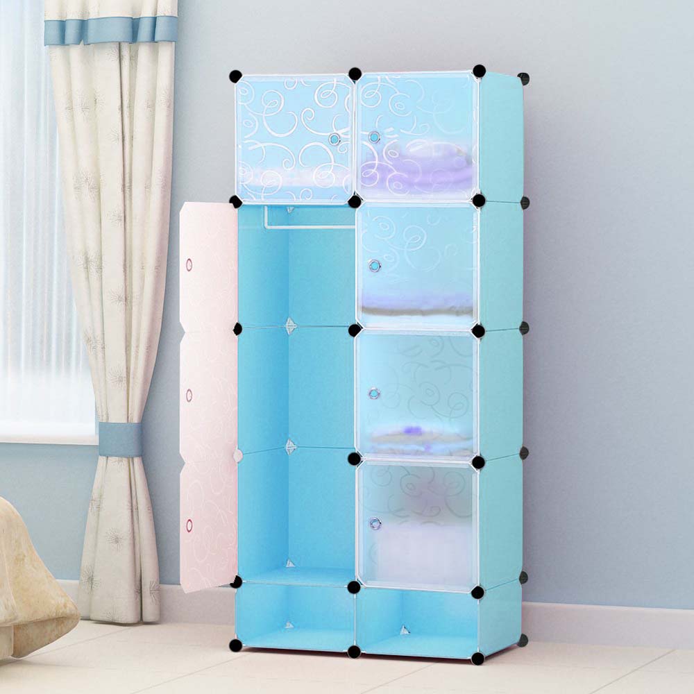 Plastic battery cabinet-blue-3