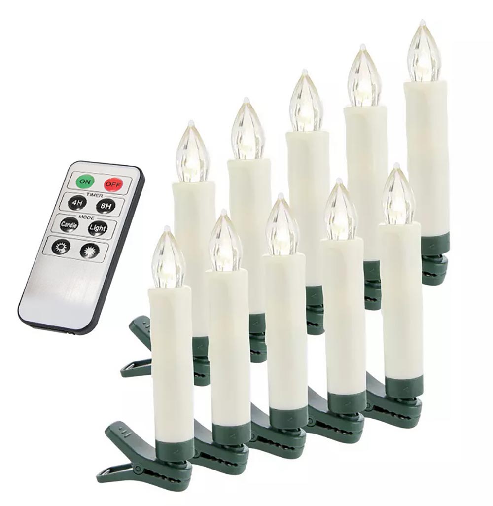 Wireless candle set, 30 pcs., with remote control, in several colors-0